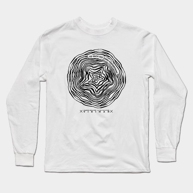 Fingerprint Long Sleeve T-Shirt by Virimah